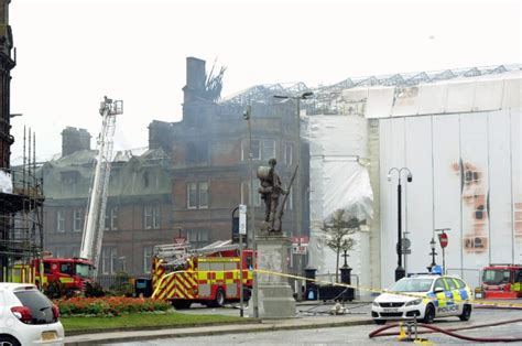 Emergency crews tackle another blaze at fire-ravaged Ayr Station Hotel ...