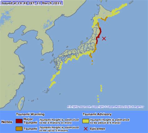 In Pictures: Graphs and charts that show the tsunami's projected path