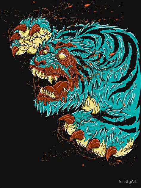 "ZOMBIE TIGER" T-shirt by SmittyArt | Redbubble