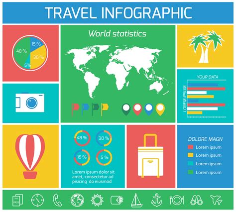 Vacations Travel Infographics Elements 430124 Vector Art at Vecteezy