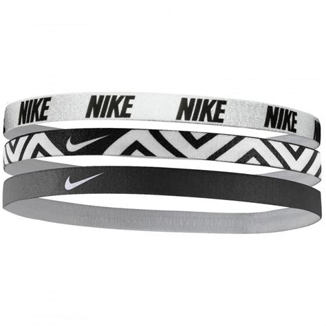 Nike Printed Headbands (Pack of 3) - White/Black - Tennisnuts.com