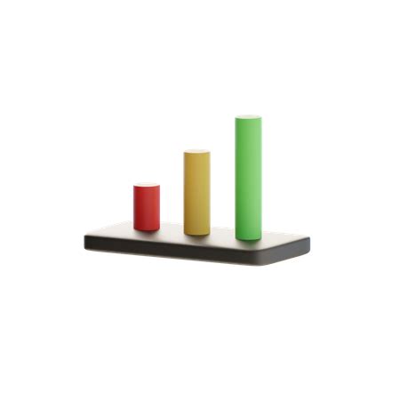 Bar Chart 3D Icon download in PNG, OBJ or Blend format