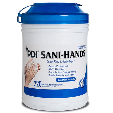 Sani-Hands® Instant Hand Sanitizing Wipes - PDI Healthcare