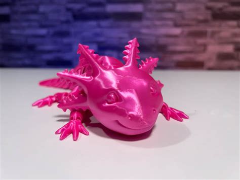 3D Printed Articulated Axolotl STL for Download - 3DPTK.com