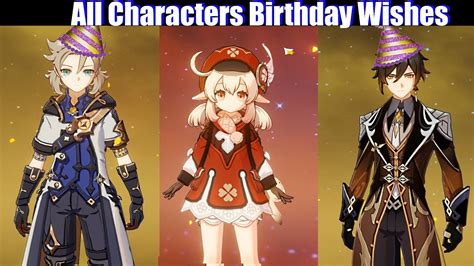Updated List Of All Character Birthdays In Genshin Impact Genshinimpact | Images and Photos finder