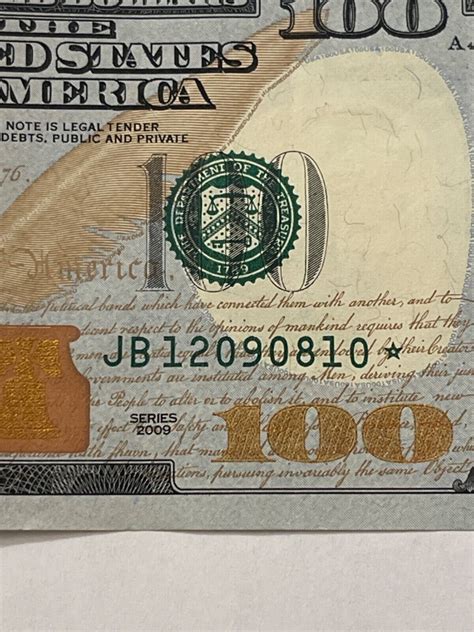 2009 $100 Dollar Bill Star Note Rare | eBay