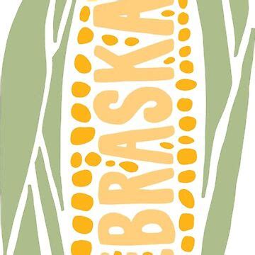 "Nebraska Corn" Sticker for Sale by Red Barn Co-Op | Redbubble