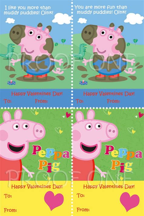 Peppa Pig Printable Valentine Cards | Sports valentine cards, Printable valentines cards ...