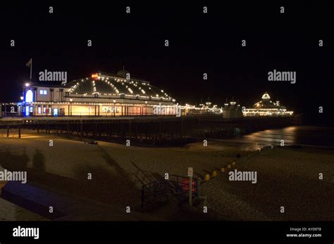 Eastbourne pier night hi-res stock photography and images - Alamy