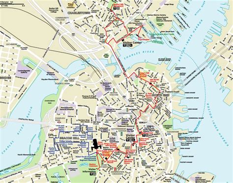 Unraveling History: A Comprehensive Guide To The Boston Freedom Trail Walking Tour Map - Map ...