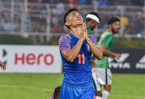 Sunil Chhetri Total International Goals: Record, Stats, Jersey Number ...