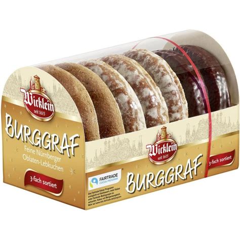 Wicklein Burggraf Nürnberger Oblaten-Lebkuchen 3-fach sortiert 200g