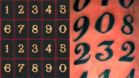 Aggregate more than 80 tattoo number styles - thtantai2