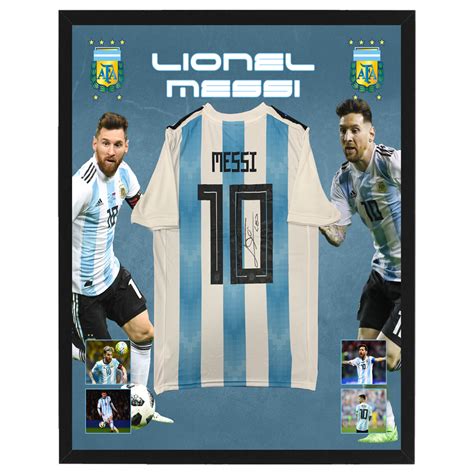 Soccer – Lionel Messi Signed & Framed Argentina Jersey | Taylormade ...