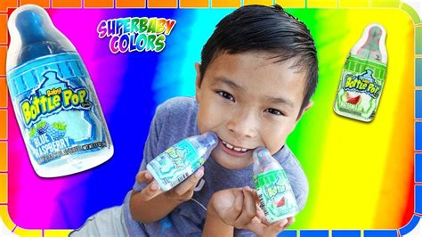 Baby Bottle Sour POP Challenge!!! Candy Review! - YouTube