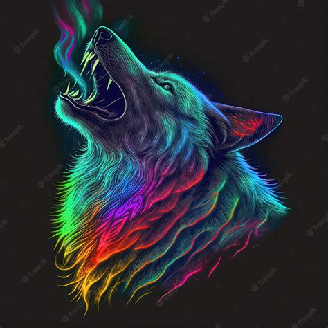 [100+] Rainbow Wolf Wallpapers | Wallpapers.com