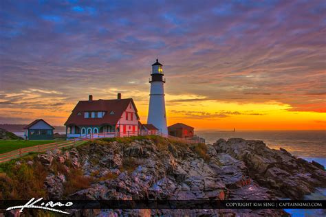 Portland Head Light Sunrise Fort Williams Park Cape Elizabeth | Royal ...