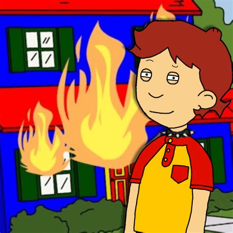 Caillou burns down the house : r/GoAnimate