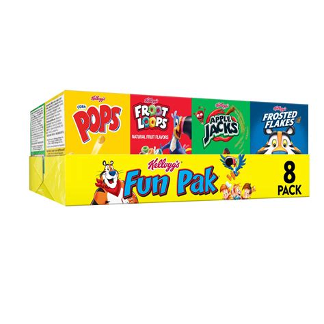 Kellogg's Fun Pak Variety Pack Cold Breakfast Cereal, 8.56 oz - Shop Cereal at H-E-B