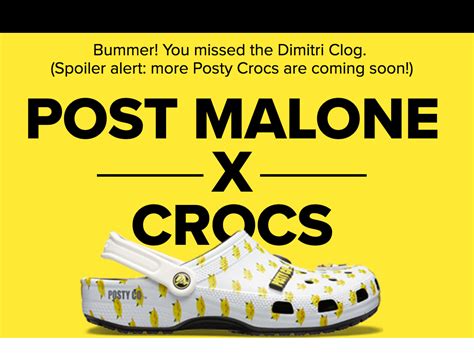 Crocs and Post Malone have a new collaboration after the rapper's first shoe sold out in less ...