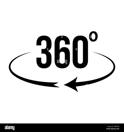 Angle 360 degrees sign icon. Geometry math symbol Stock Vector Image ...