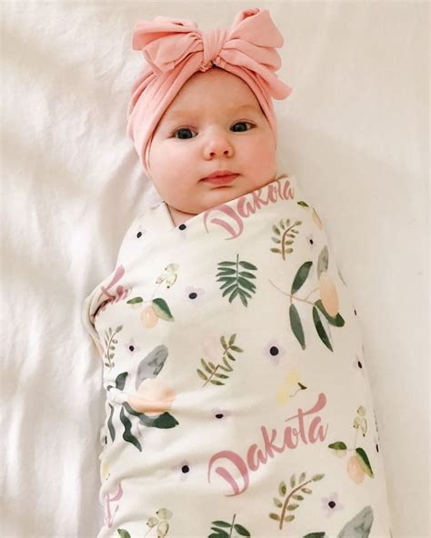 Personalized Baby Blankets on Instagram: “💗🗯️ "Dakota was born March 19th and was a surprise ...