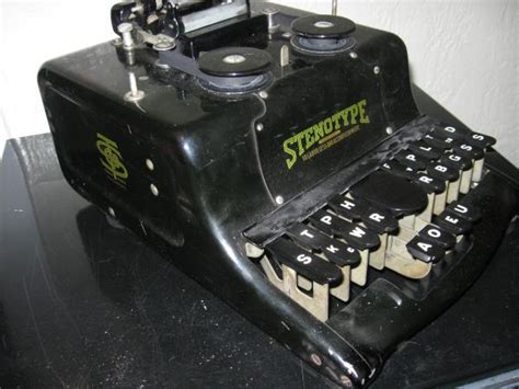 1926 Stenotype Company Stenograph Machine, original case and ...