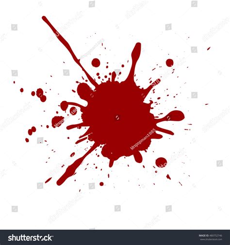 Vector Splatter Red Color Background Illustration Stock Vector (Royalty Free) 480752746 ...