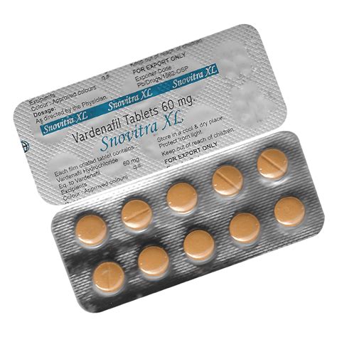 Snovitra XL 60 Mg Tablet (Vardenafil) | Uses | Reviews