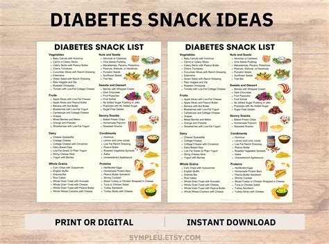 Diabetic Snacks List, Diabetes Snack Ideas, Diabetes Food List, Diabetic Food Chart, Diabetic ...