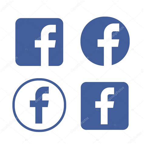 Facebook logo vettoriale illustrazione, Facebook icona vettoriale Stock ...