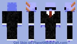 Axolotl in Suit Minecraft Skin