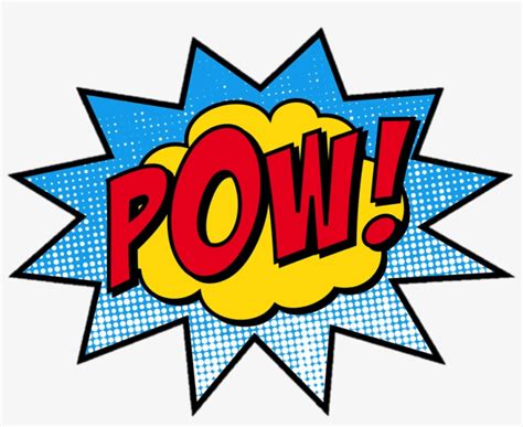 Superhero Pow - Superhero Clipart Transparent PNG - 580x442 - Free ...