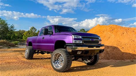 Lifted Purple Truck