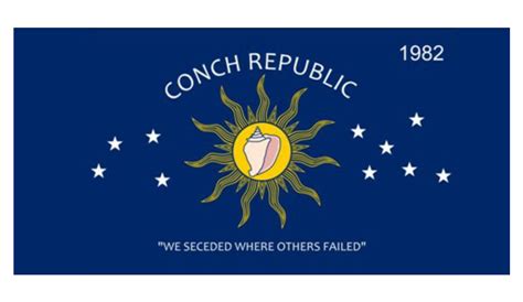 Conch Republic Flag Sticker | Conch Republic