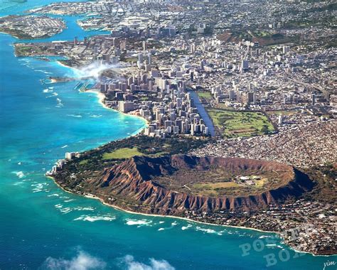 Diamond Head 18x24 Poster Art Print Diamond Head Waikiki - Etsy Israel