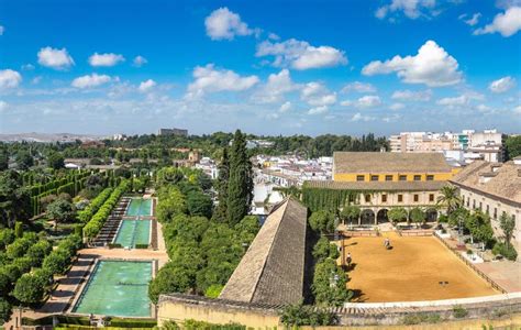 Gardens Alcazar in Cordoba stock image. Image of medieval - 183878269