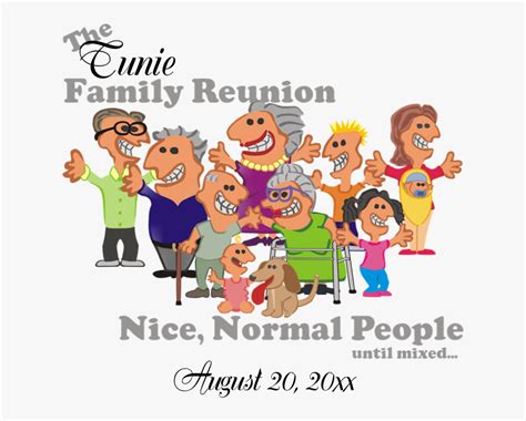 Personalized Family Reunion Funny Cartoon Postcard - Funny Family ...