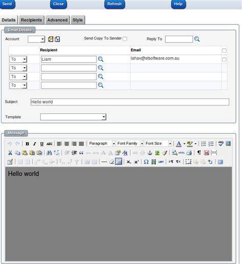 Format your emails with Cascading Style Sheets.