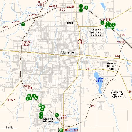 Abilene Texas Map