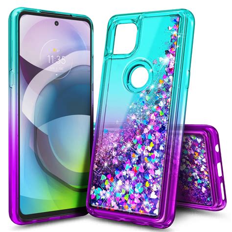 Motorola Moto One 5G Ace Case / Moto G 5G Case, Nagebee Glitter Flowing ...