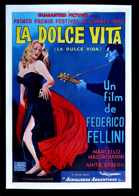 La Dolce Vita Old Film Poster 1960