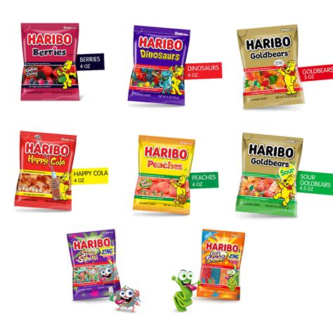 Haribo Gummies Combo Pack Assortment of 8 Flavors - Walmart.com - Walmart.com