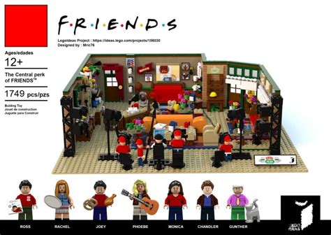 Friends’ Central Perk Coffee Shop and Cast Made from 1,750 LEGO