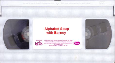 Opening and Closing to Barney: Alphabet Soup with Barney 2000 VHS | Custom Time Warner Cable ...