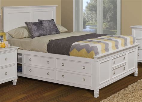 Tamarack White King Platform Storage Bed, 00-044-118-028-137-138, New ...