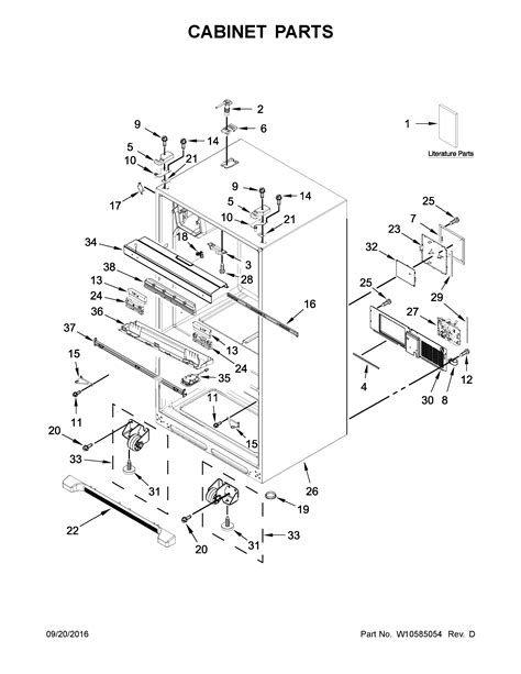 Parts Diagram For Whirlpool Refrigerator | Reviewmotors.co