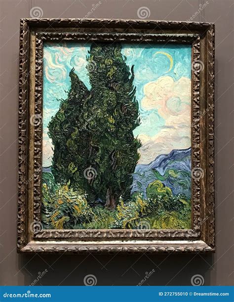 Cypresses by Vincent Van Gogh in Metropolitan Museum of Art, New York ...