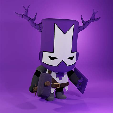 1920x1080px, 1080P free download | Castle Crashers Blacksmith Purple Knight, HD phone wallpaper ...