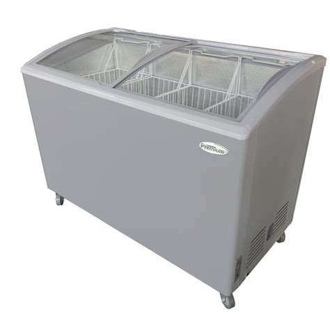 9.5 cu. ft. Curved Glass Top Chest Freezer in White - Walmart.com ...